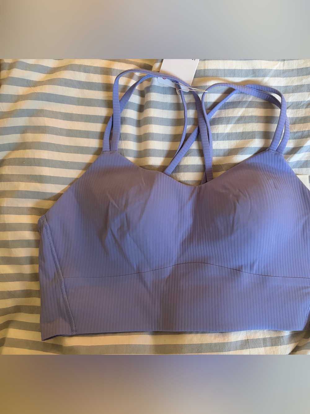 Lululemon Lavender Strappy yoga bra